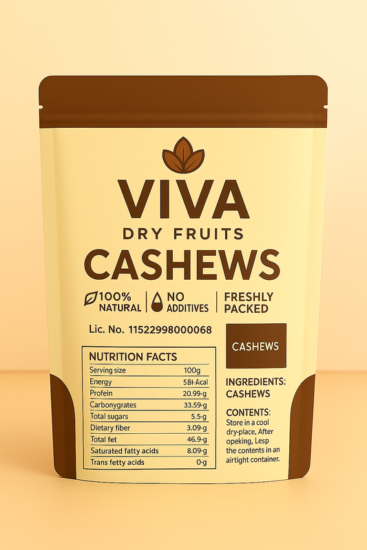 VIVA Premium Cashews – 1 KG | Bold W320 Kaju at Wholesale Price