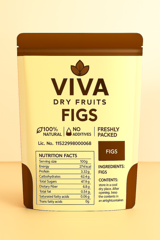 VIVA Premium Dried Figs (Anjeer) – 1 KG Value Pack | Wholesale Price